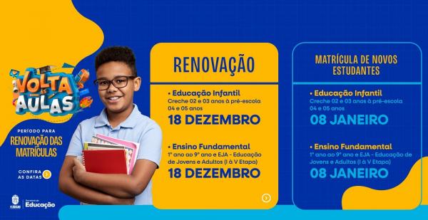 Educação de Floriano divulga edital de matrículas para o ano letivo de 2024.(Imagem:Secom)