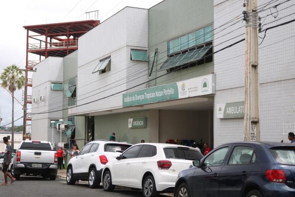 Hospital de Doenças Tropicais Natan Portella no Centro de Teresina.(Imagem:Glayson Costa G1 PI)