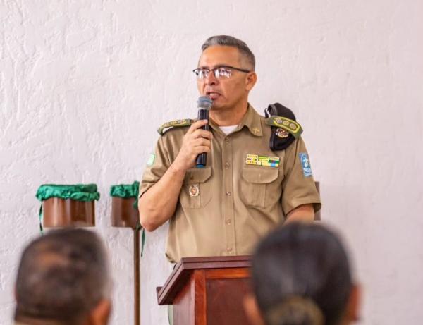 Tenente-Coronel Gilson Leite, Comandante do 3° Batalhão Policial Militar de Floriano.(Imagem:Reprodução/Instagram)