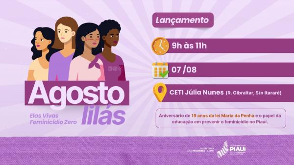 Sempi lança Campanha Agosto Lilás com foco no papel da educação na prevenção do feminicídio.(Imagem:Divulgação)