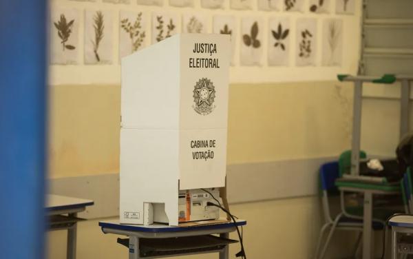 Cabine de votação(Imagem:Érico Andrade/g1)