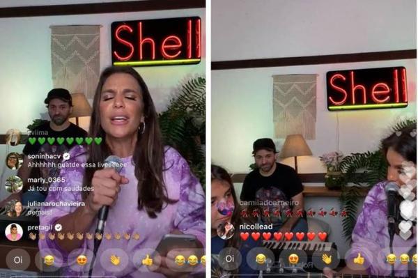 Ivete Sangalo manda filho dormir no meio de live surpresa(Imagem:Reprodução)