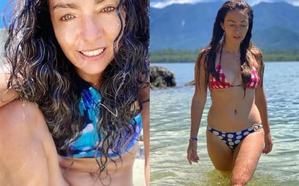  Claudia Ohana costuma fazer sucesso no Instagram com seus cliques de biquíni.(Imagem:Reprodução/ Instagram )