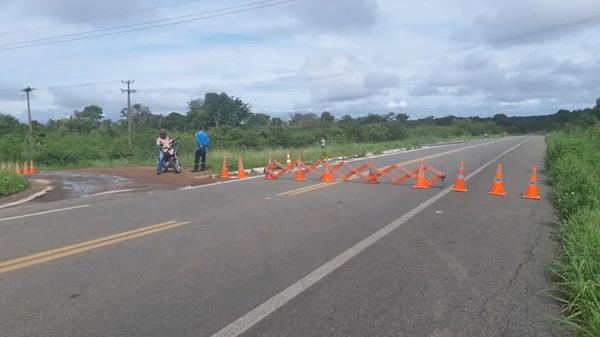 BR-343 em Piripiri, no Norte do Piauí(Imagem:Divulgação/PRF)