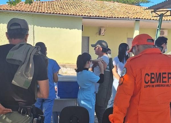 3º BPM de Floriano recebe ação de vacinação em parceria com a Secretaria Municipal de Saúde.(Imagem:Reprodução/Instagram)