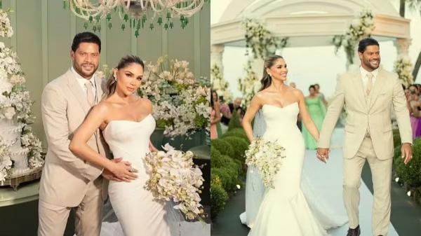 Hulk ganha na Justiça processo que vizinha alegou som alto e poeira em casamento.(Imagem:Reprodução/Instagram)