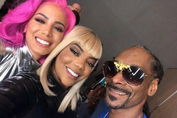 parceria entre Ludmilla, Snoop Dogg e Anitta(Imagem:Reprodução)