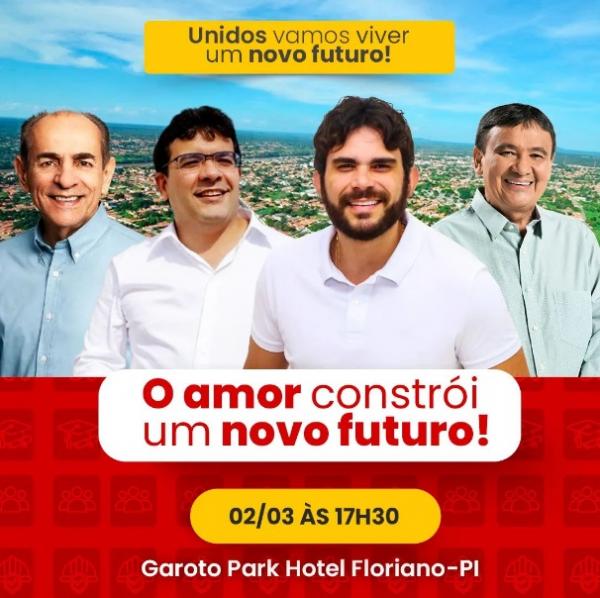 Lançamento da pré-candidatura de Marcus Vinícius à Prefeitura de Floriano acontece no sábado (02).(Imagem:Reprodução/Instagram)
