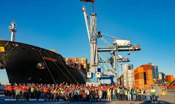 Cerimônia de retomada das operações do Porto de Itajaí.(Imagem:Ricardo Stuckert)