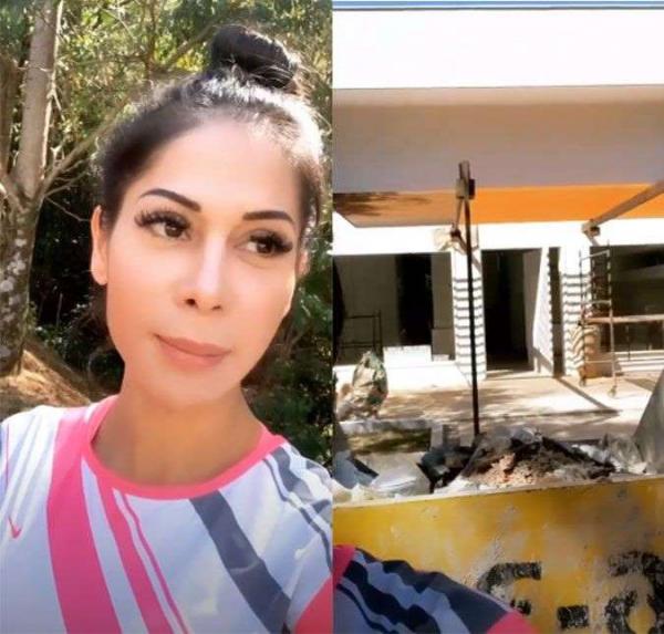 Mayra Cardi se apavora com andamento da reforma da casa nova(Imagem:Reprodução)