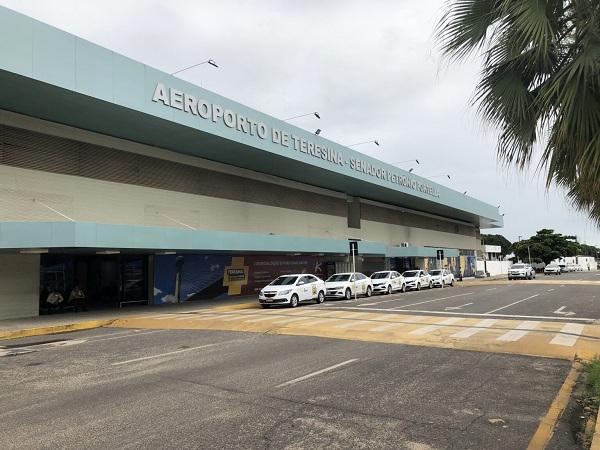Aeroporto de Teresina: passageiros devem chegar com 3h de antecedência neste sábado.(Imagem:Reprodução/Ascom)