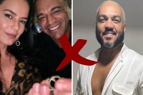 Luciele faz piada e cutuca o cantor Belo por dívida com seu esposo(Imagem:Reprodução)