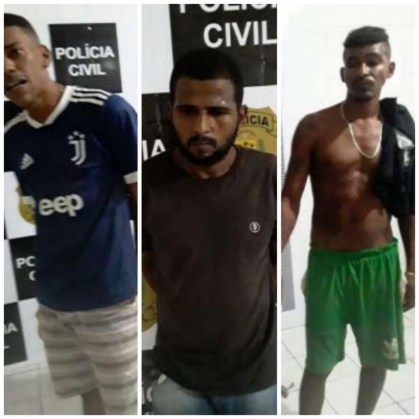 Ação da polícia militar e civil resulta na prisão de três criminosos em Floriano(Imagem:Reprodução)