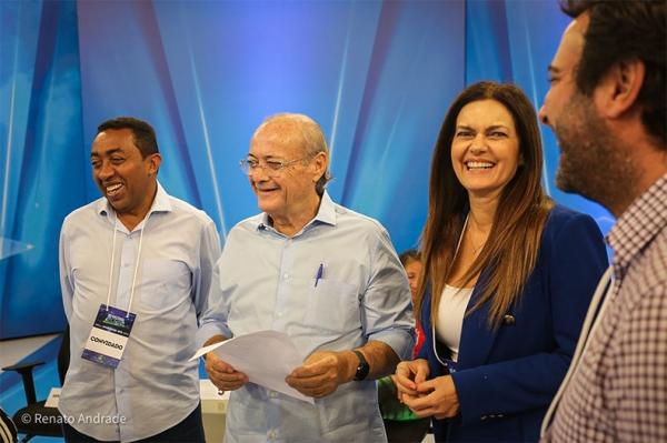 Candidatos ao Senado avaliam primeiro debate promovido pela TV Cidade Verde.(Imagem:Renato Andrade/ Cidade Verde)