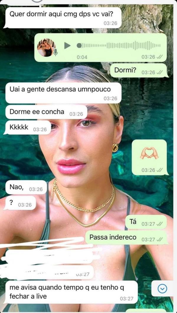 Gabi Martins desabafa após descobrir traição e expõe prints de ex-namorado(Imagem:Reprodução)