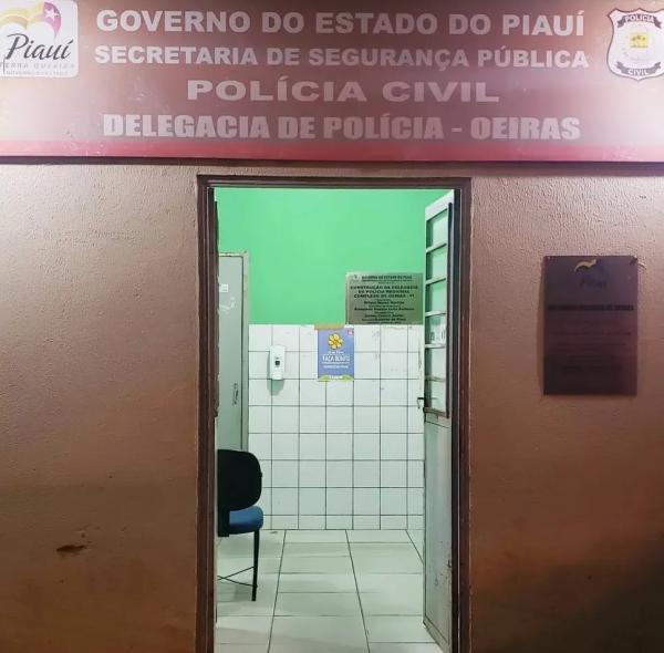 Suspeito foi preso em flagrante por policial da delegacia de Polícia Civil de Oeiras.(Imagem:Divulgação/PC)
