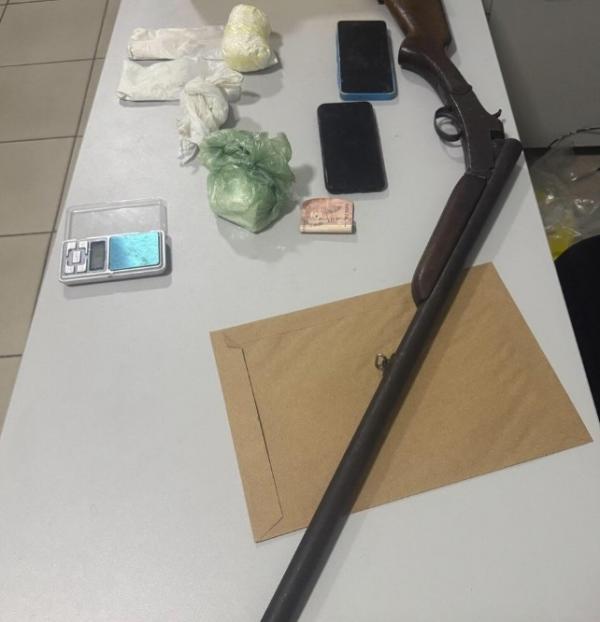 Operação conjunta resulta em prisão, apreensão de arma e drogas em Floriano.(Imagem:Reprodução/Instagram)