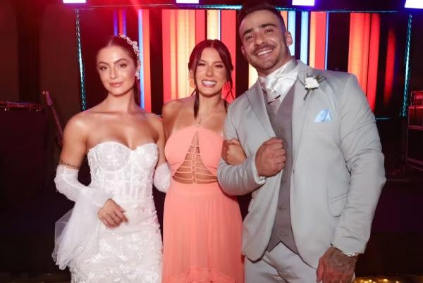 Ana Castela celebra casamento de Alex Stella e Thainá Paloschi.(Imagem: Brazil News)