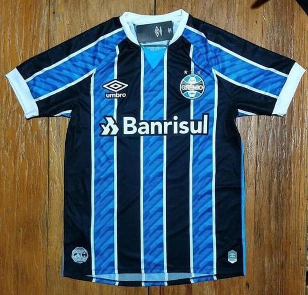 Grêmio acerta detalhes com fornecedora e deve lançar novo uniforme em maio(Imagem:Reprodução)