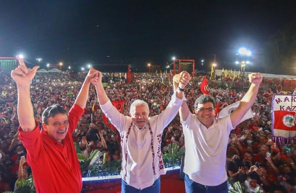 Wellington Dias, Lula e Rafael Fonteles.(Imagem:Redes sociais de W.Dias)