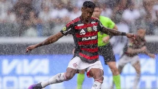 Bruno Henrique do Flamengo contra Botafogo na Supercopa do Brasil 2025.(Imagem:Divulgação/Gilvan de Souza/Flamengo)