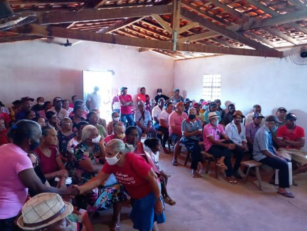 Agricultores familiares do Retiro do Amolar participam de reunião sobre o Programa Fomento Mulher(Imagem:Secom)