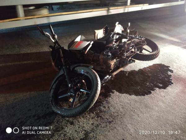 Motocicleta envolvida no acidente(Imagem:FlorianoNews)