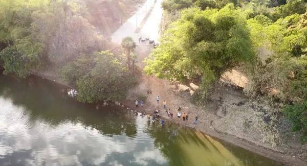  Crianças e adolescentes desapareceram no rio Parnaíba, em Nazária, no Piauí.(Imagem:Reprodução/TV Clube )