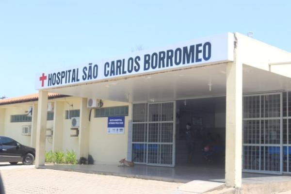 Hospital São Carlos Borromeo, em Teresina.(Imagem:Andrê Nascimento/ G1 PI)