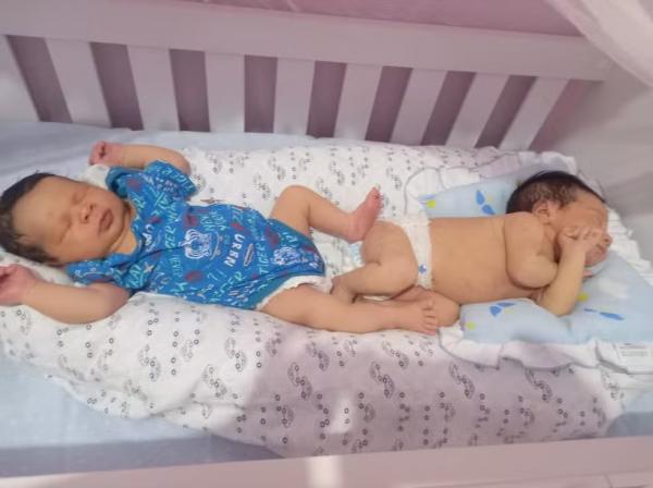 José Erick e Sofia nasceram no mesmo dia, eles são tio e sobrinha.(Imagem:Arquivo Pessoal)
