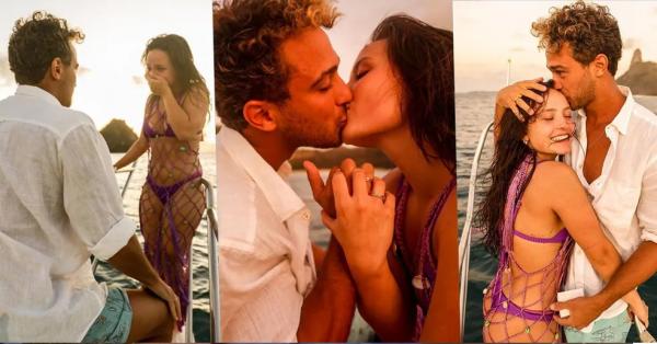  Larissa Manoela e André Frambach ficam noivos em Noronha.(Imagem: Reprodução/Instagram )
