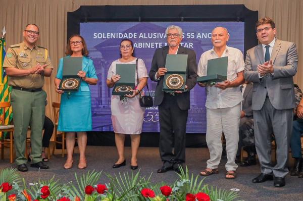 Foram homenageados colaboradores in memoriam, autoridades governamentais e ex-chefes do Gamil.(Imagem:Divulgação)