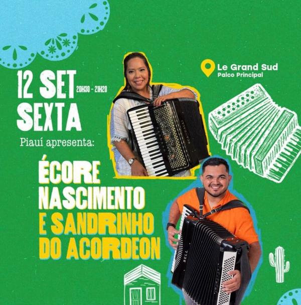 Piauí leva o forró de raiz ao palco de festival internacional em Lille, na França, nesta sexta (12)(Imagem:Divulgação)