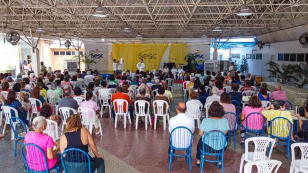 Grupo 60+ celebra Páscoa no Sesc Ilhotas.(Imagem:Divulgação)
