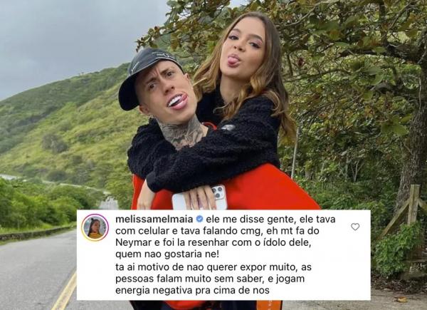 Mel Maia defende Mc Daniel(Imagem:Reprodução/Instagram)