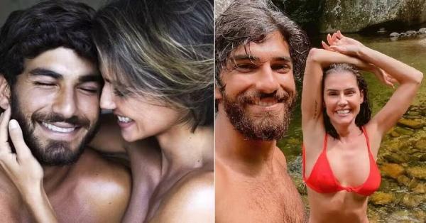 Hugo Moura e Deborah Secco: em 2015, um dos primeiros ensaios juntos, e mais recente, no fim de 2023.(Imagem:Reprodução/Instagram)