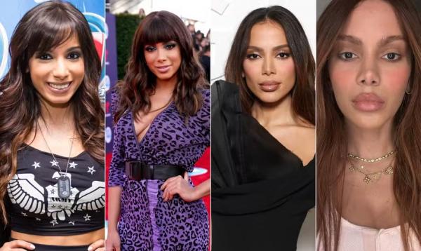 Anitta ao longo dos anos.(Imagem:Getty Images e reprodução/Instagram)