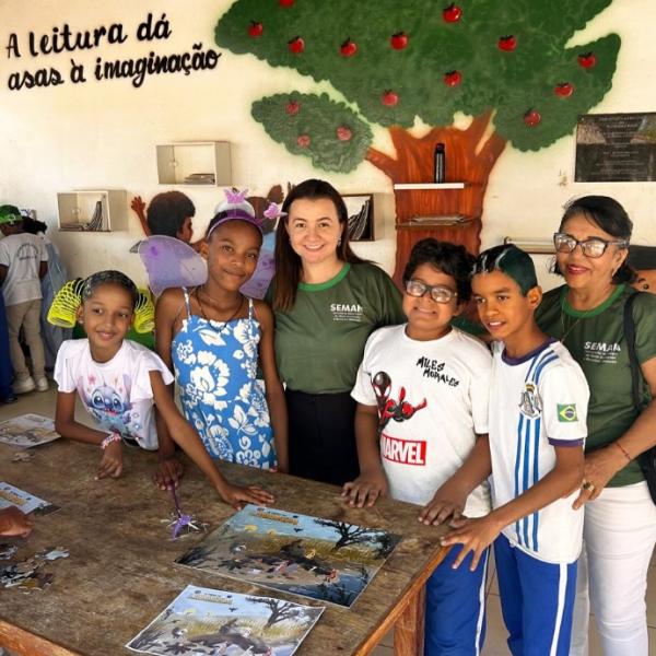 Educação Ambiental promove ação contra queimadas na Escola Municipal Antônio Waquim.(Imagem:Reprodução/Instagram)