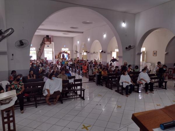 Fiéis participam da benção dos pães de Santo Antônio, em Barão de Grajaú(Imagem:FlorianoNews)