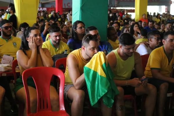 Piauienses lamentam derrota do Brasil na Copa do Mundo 2022.(Imagem:Pablo Cavalcante /gepi)