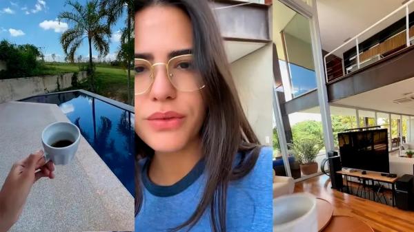 Antonia Morais mostra detalhes da casa da família em Brasília.(Imagem:Reprodução/TikTok)