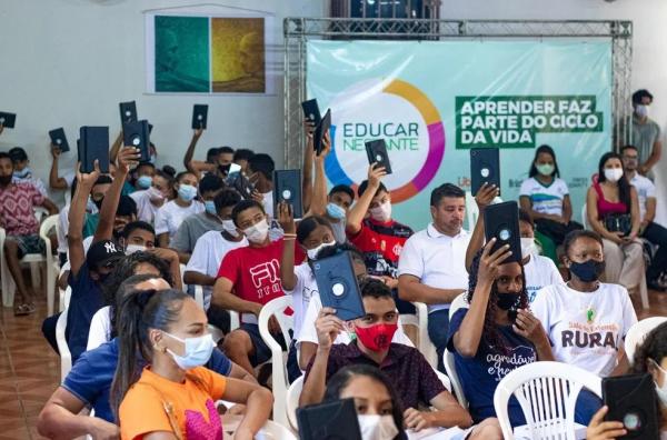  Aplicativo que leva educação para zona rural do Piauí é finalista em prêmio de R$ 200 mil da Rede Globo.(Imagem:Divulgação/Projeto Educar Nestante )