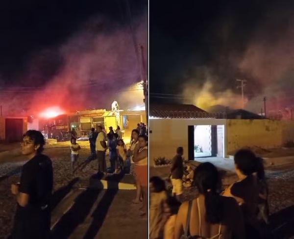 Mãe é suspeita de incendiar casa e matar as filhas em praia do Piauí; mulher foi achada morta.(Imagem:Reprodução)