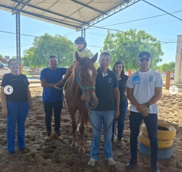 3º Núcleo de Equoterapia do 3º BPM conclui capacitação em Teresina.(Imagem:Reprodução/Instagram)