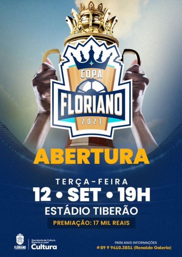 Copa Floriano tem nova data e promete movimentar o esporte florianense.(Imagem:Secom)