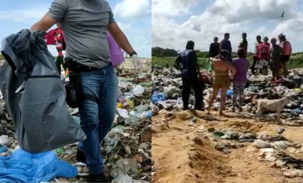 Corpo de bebê é encontrado sem os braços em aterro no litoral do Piauí(Imagem:Carlos Mesquita)