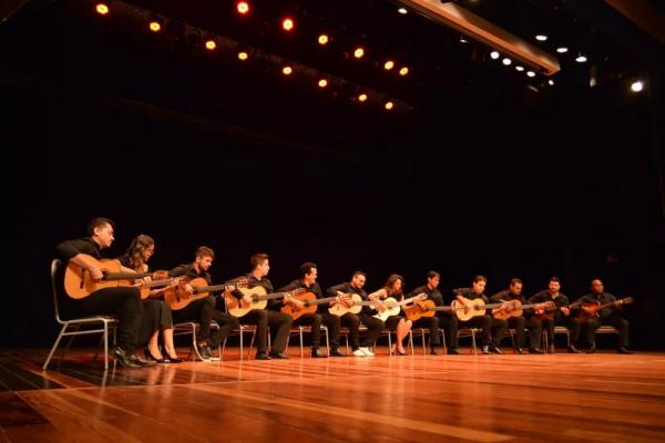 Orquestra de Violões de Teresina.(Imagem:Reprodução/ ASCOM FMC)