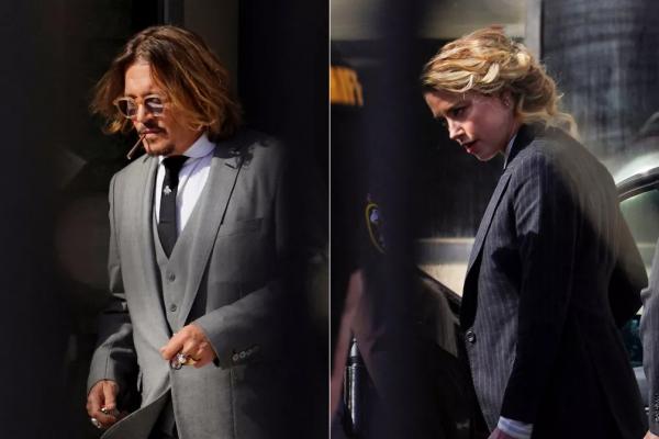 Johnny Depp e Amber Heard se enfrentam novamente em julgamento por difamação(Imagem:Reprodução)