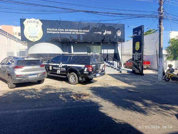 Delegacia Regional de Pol&iacute;cia Civil em Floriano.(Imagem:FlorianoNews)