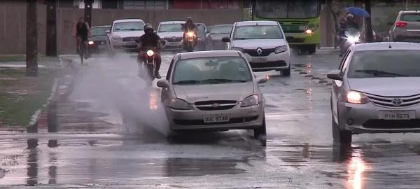 Chuva em Teresina(Imagem:Reprodução/TV Clube)